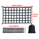 Rede de carga resistente para rack de teto